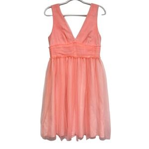 J. Crew Coral Midi Dress